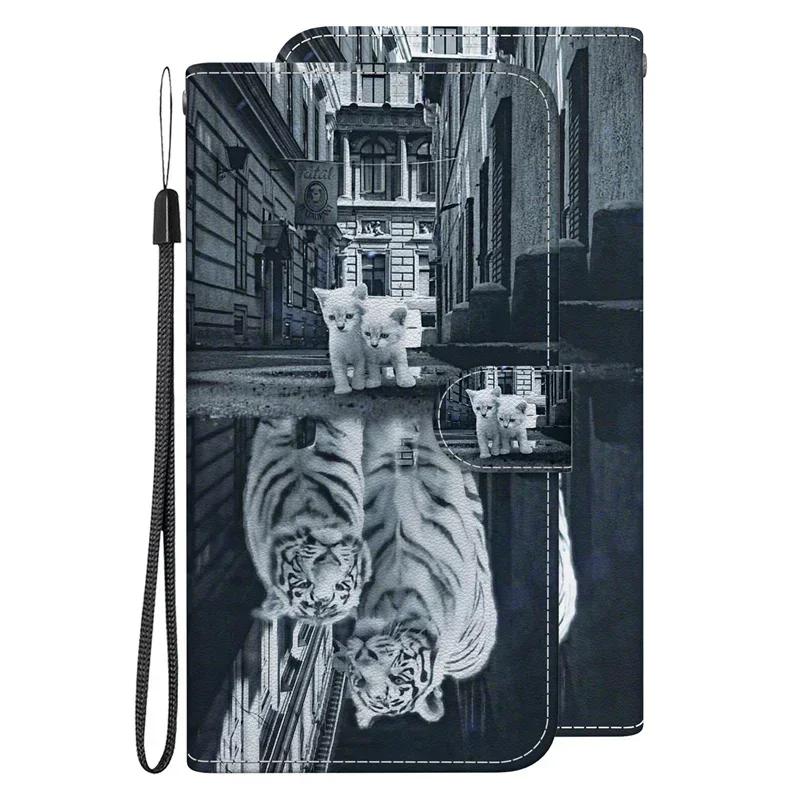 Capa A25 Hoesje voor Samsung Galaxy A25 SM-A256E Cartoon Lederen Hoesje voor Samsung Galaxy A25 A 25 Etui Telefoonhoesje Portemonnee Boekhoes