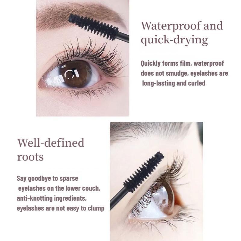 Colored Mascara Set Thick Waterproof Long Curling Mascara Halloween Stage Makeup Silk Fiber Mascara