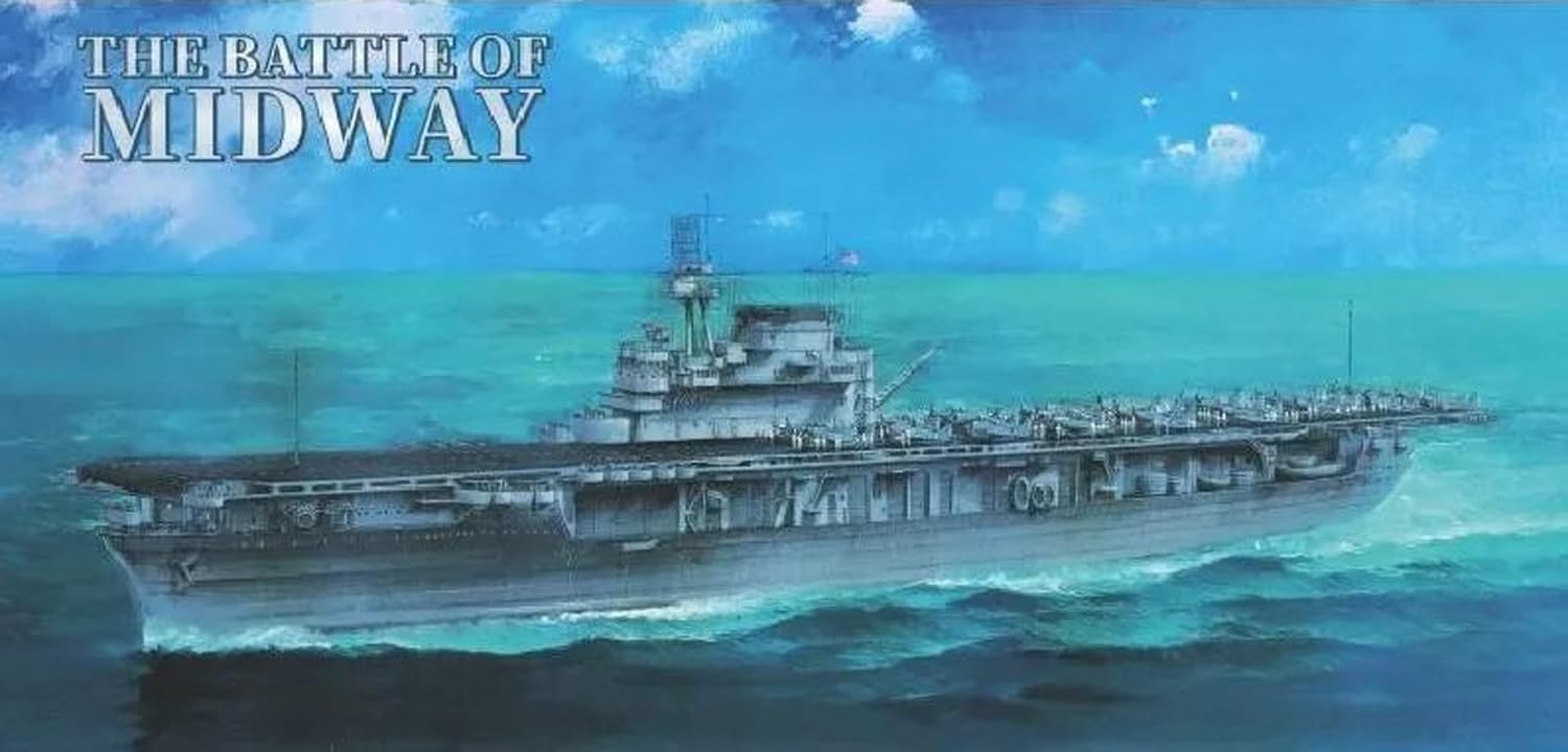 

Flyhawk Scale USS Enterprise Aircraft June Standard Edition Plastic Model FLYFH1178 1/700 CV-6 Carrier, 1942, Kit, (Ship)