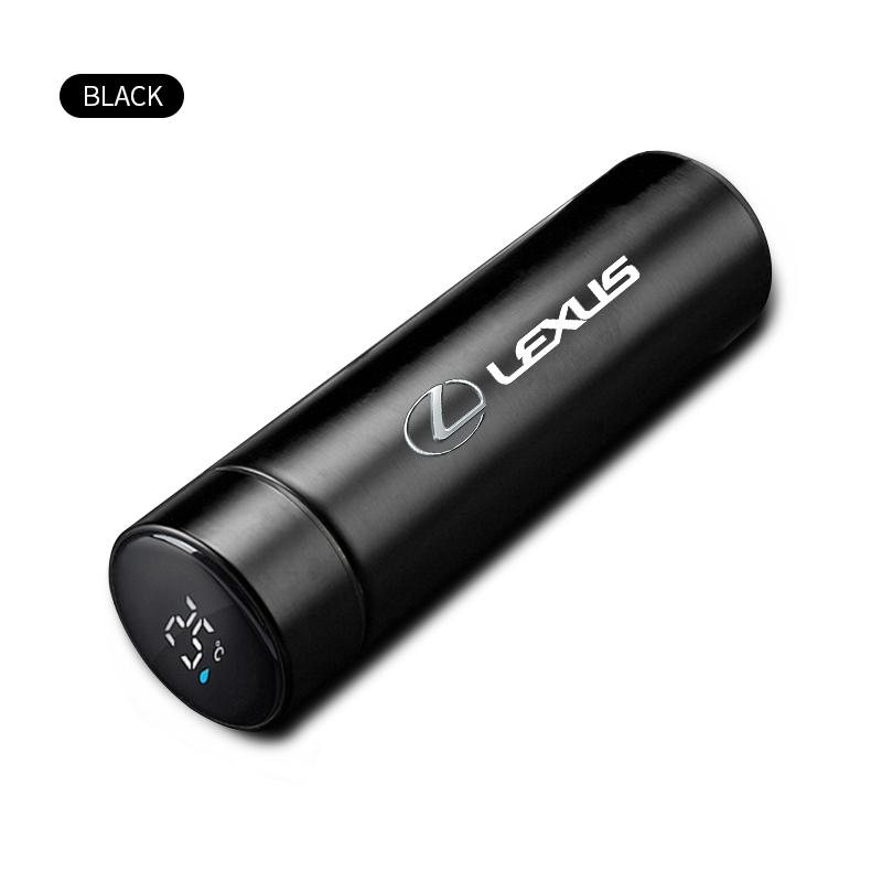 

Car Smart Thermos Bottle With Temperature Display Coffee Cup For Lexus FSPORT LBX NX RX 350h 450h ES UX 300e GS GX IS LS LX CT чёрный
