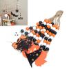 8 Pieces Halloween Farmhouse Bead Garland Wooden Pumpkin Wall Hanging Garland Ornaments for Hallowee