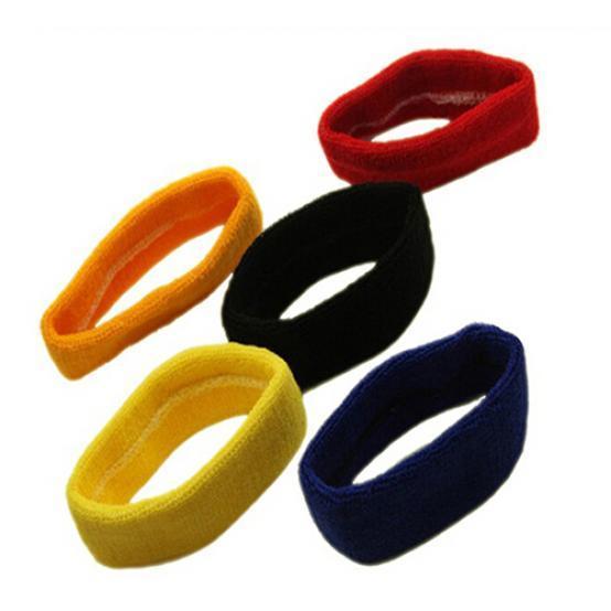 Mode Kvinnor Män Sport Svett Svettband Pannband Yoga Gym Stretch Huvud Hårband