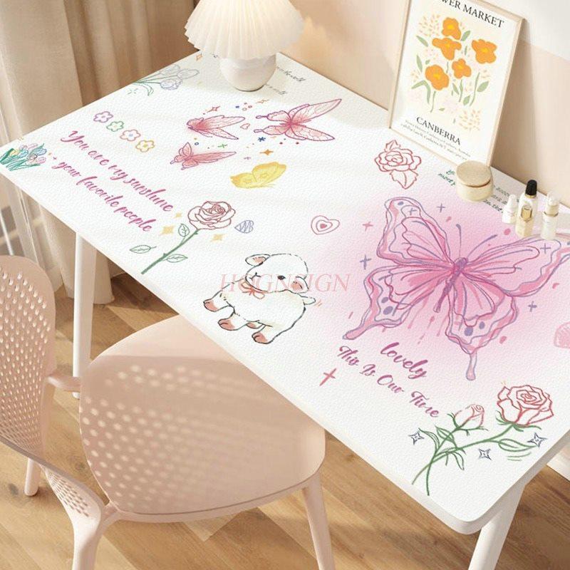 1pcs Desk Pad, Student Girl, No Wash, Waterproof Desk Pad, Study Desk, High Aesthetics, Dressing Table, Makeup Tablecloth