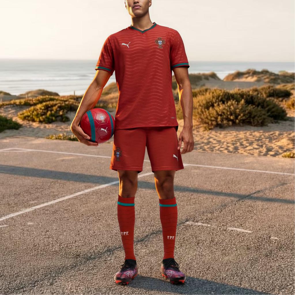 Puma FW25 Portugal 2026 Shorts Fan Version Lightweight Breathable Moisture-Wicking Quick-Dry Football Pants Men Shorts 783299-01
