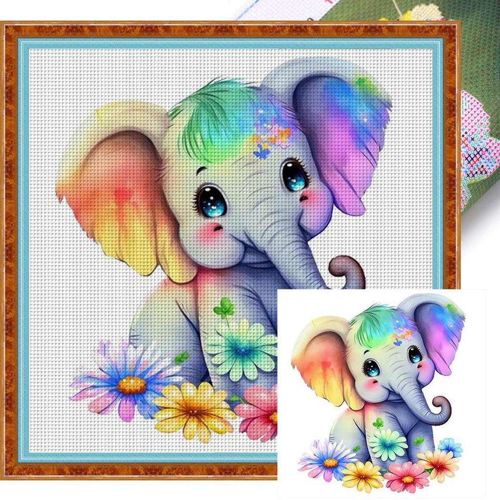 Full Embroidery Cotton Thread 18CT Printed Cross Stitch Kit Artwork