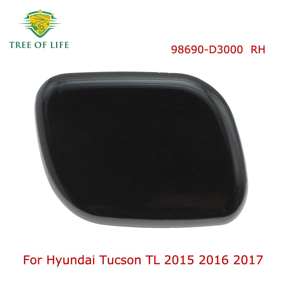 For Hyundai Tucson 2015- New Front Bumper Headlight Headlamp Washer Nozzle Sprayer Cleaning Jet Cover Cap High-Quality