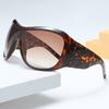 Y2K Face Mask Oversized Frame Sunglasses Women Trendy Ins Sunglasses Outdoor Fashion One-piece Sports Sunglasses