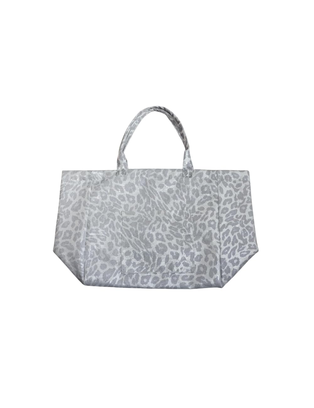 Antiqua Leopard Print Tote Bag, Women s, Large Capacity, PJ-01415, Size 55, Silver
