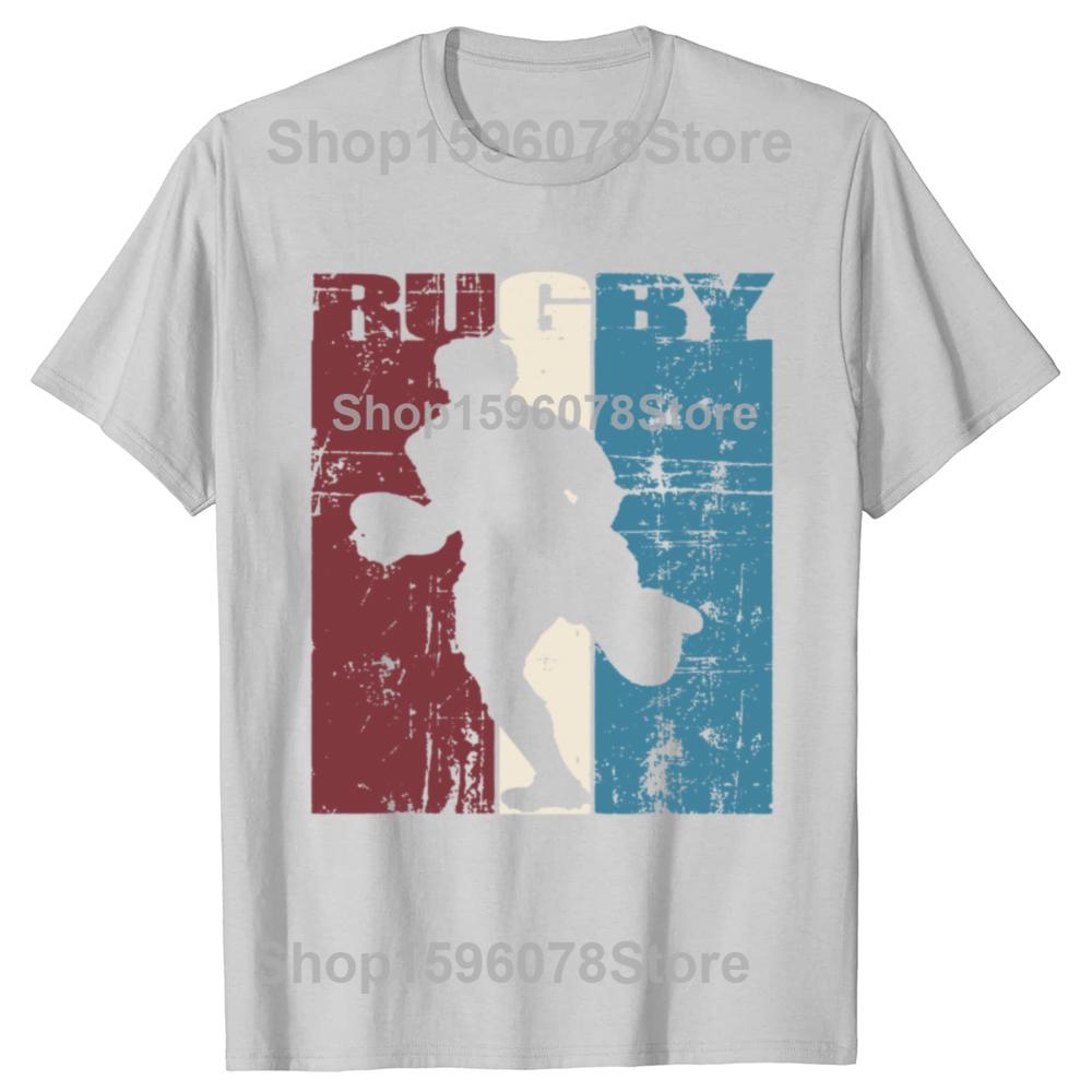 Funny Vintage Rugby Player T Shirts Summer Style Graphic Cotton Streetwear Short Sleeve American Football Gifts T-shirt Men