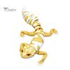 Adjustable Gecko Figurine Articulated Leopard 3D Printed House Lizard Sculpture with Lifelike Model Movable Joints Reptile Collectible for Home