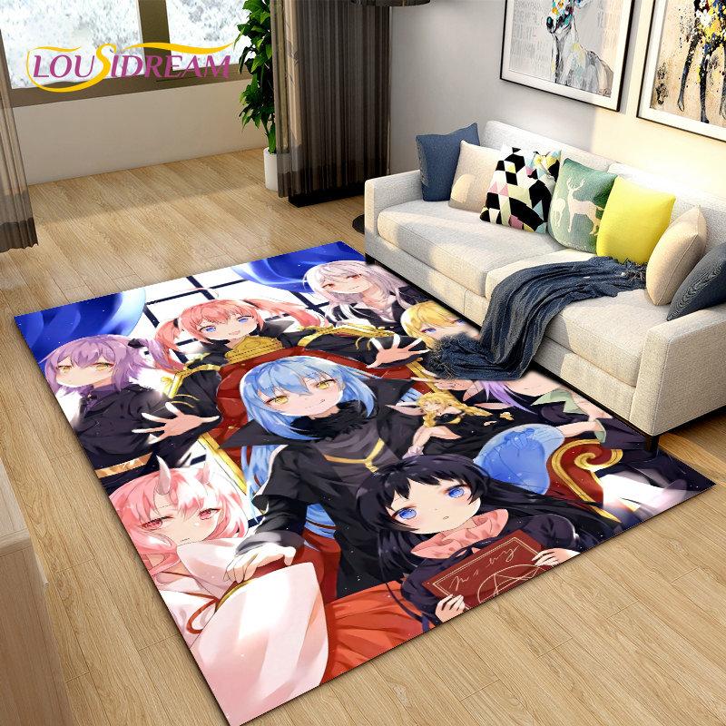 Tappeto Area Tappeto Anime I Got Reincarnated As A Slime, Tappeto per Soggiorno Camera da Letto Divano Zerbino Decorazione, Tappetino Antiscivolo per Bambini