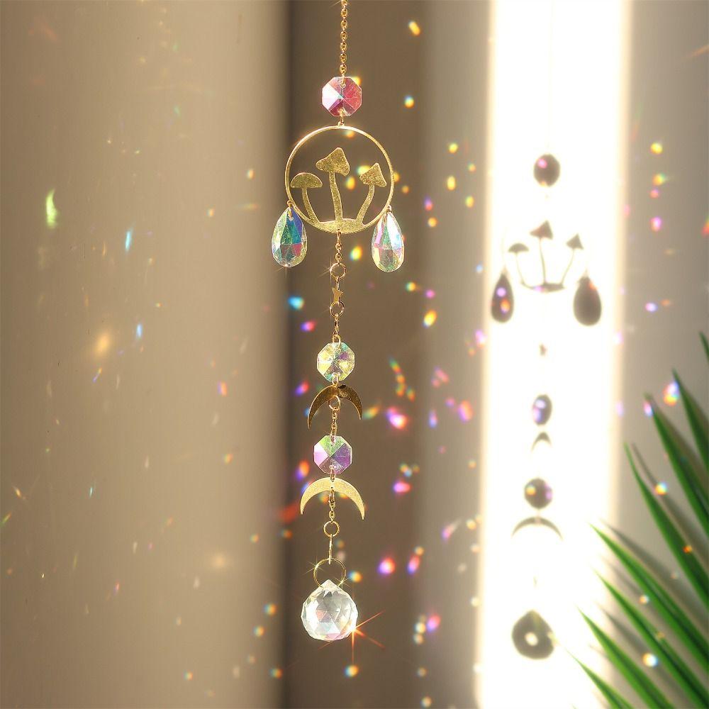 Bunte Gartenbastelarbeiten Wassertropfen-Anhänger Kristall-Dekorationsanhänger Mode Sonnenfänger