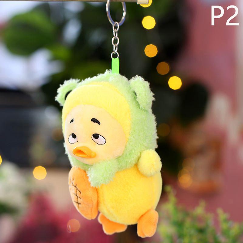 1 Stücke Niedliche Niedliche Nervige Ente Arbeit Gut Nervige Ente Anhänger Plüschtier Puppe Kleine Gelbe Ente Tasche Charme Schlüsselanhänger