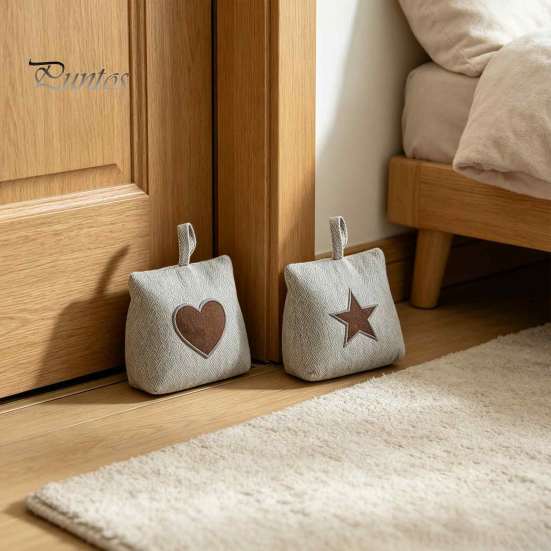 Blocca porta portatile in tessuto con peso, Fermaporta decorativo per interni con maniglia, Cuneo antiscivolo Anti-collisione Fermaporta antiscivolo per