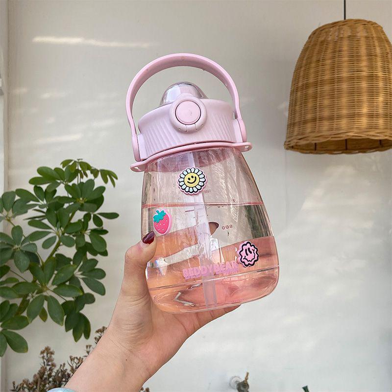 Dudu Cup: Large Bear-Design Water Bottle – High Capacity, Portable, Ideal for Students & Kids Default