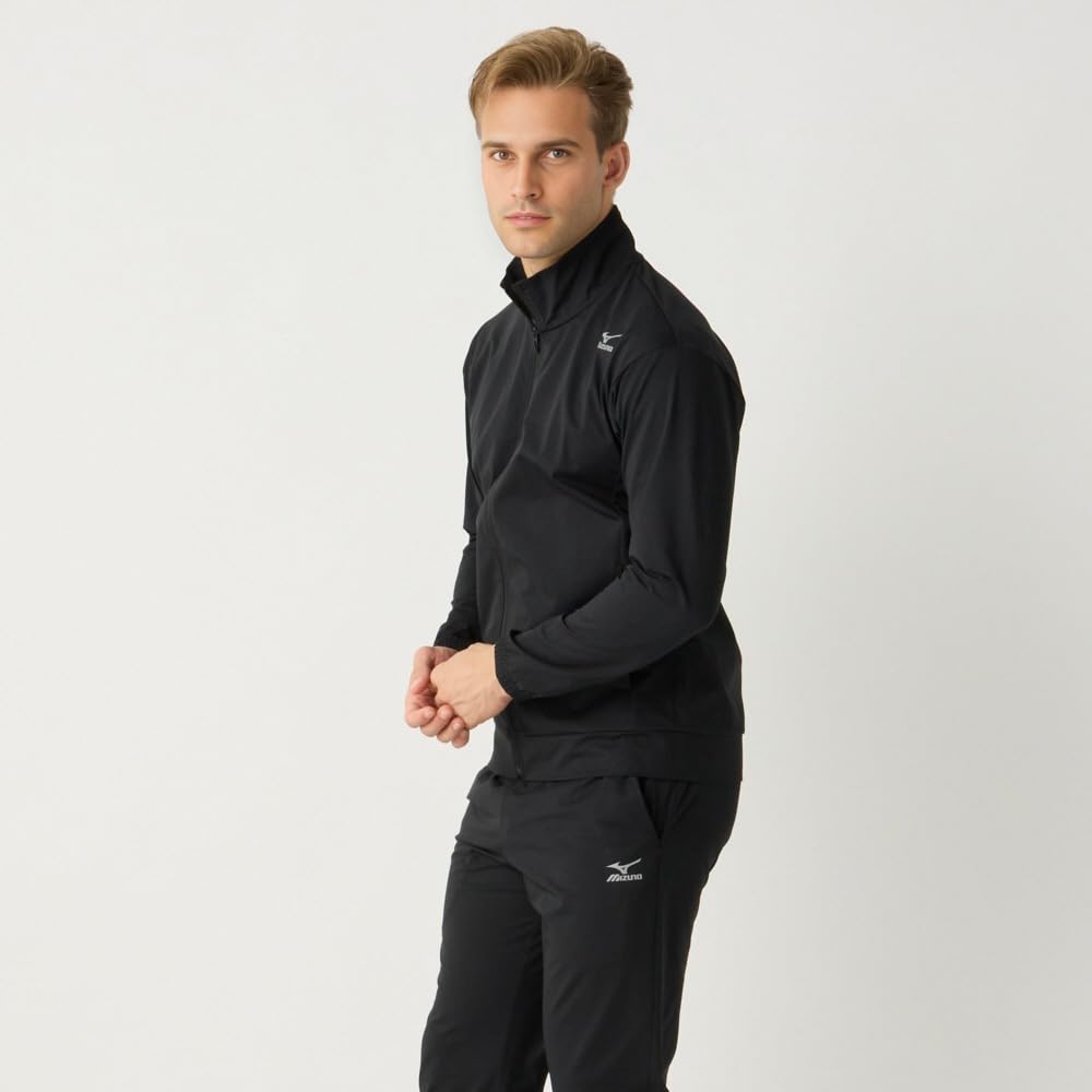 Mizuno Training Wear Stretch Knit XL High-Gauge Jacket, K2JECM20, Black,