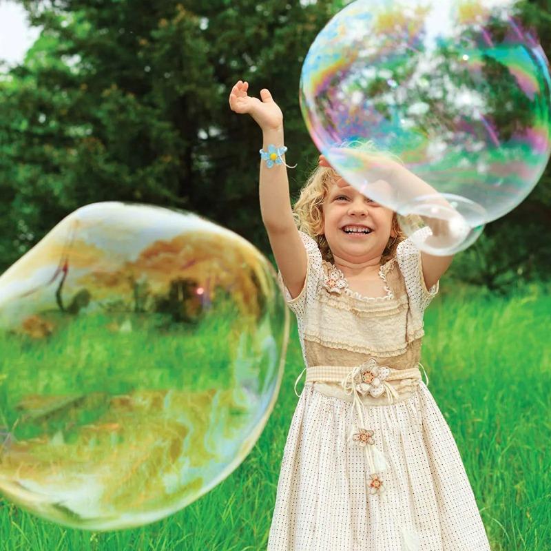 Double Pole Giant Bubble Stick, Large Bubble Circle Rope Toy, Outdoor Garden Stage Props Fun Bubble Tool for Kids