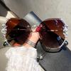 2025 Women's UV Protection Rhinestone Crystal Sunglasses - Korean Style Trend