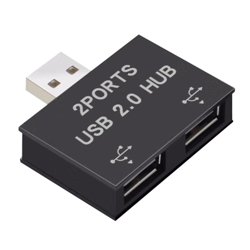 

USB 2.0 A Male To 2 Female Splitter Hub Power Cord Adapter For Mouse Keyboard And More Devices