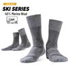 R-BAO Merino Wool Mid-Tube Hiking Socks - Thin, Breathable, Outdoor Sport Socks for Spring & Summer