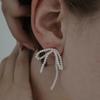 TINY PEARL BOW EARRINGS