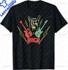 Lets Rock Electric Guitar Music Lover Band Guitarist Retro TShirt Unisex Summer Soft Tops Print Original Design Gifts Tshirts