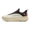 LiNing Soft Go Fabric Minimalist Versatile Non-Slip Durable Low-Top Casual Shoes Men Sneakers Oatmeal-Gray AGLU099-5