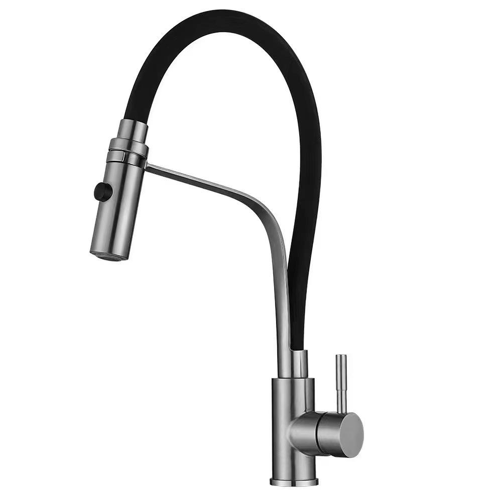 304 Stainless Steel Kitchen Water Filter Faucet Dual Spout Pure Drinking Water Mixer Tap Hot And Cold Mixed Water Kitchen Faucet