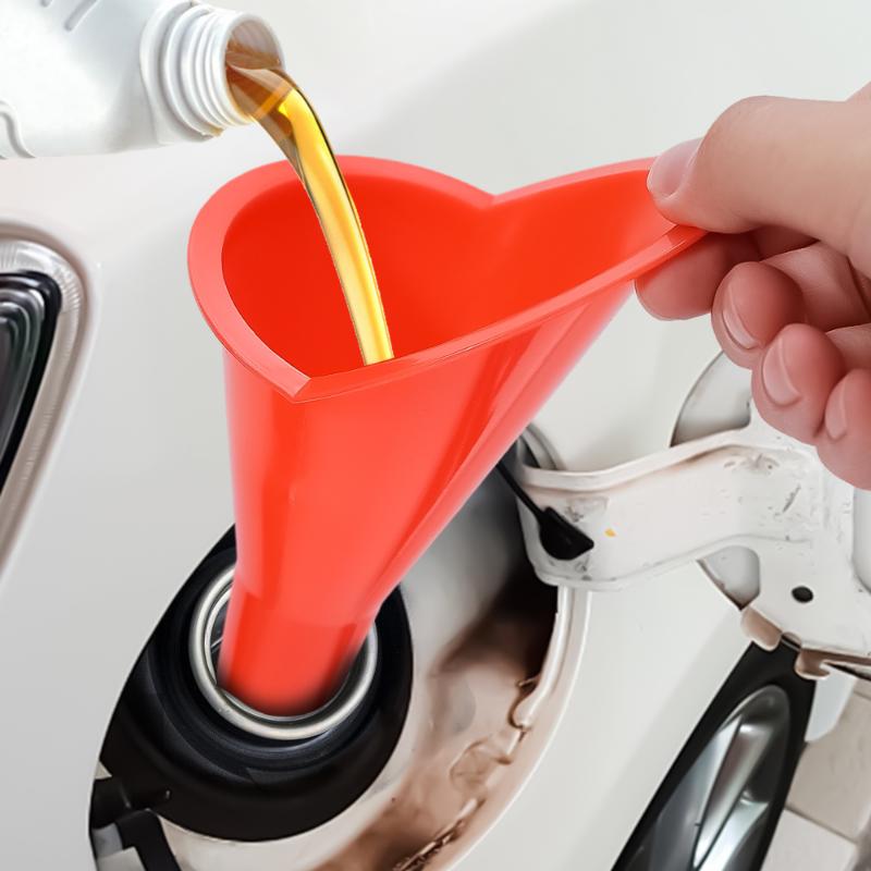 Long Stem Anti-Splash Funnel Car Motorcycle Gasoline Engine Oil Refuelling Funnels Tools Plastic Funnel Auto Accessories
