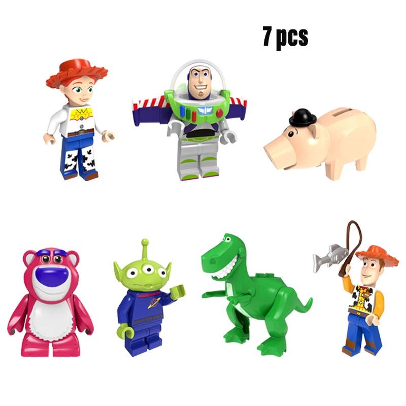 Toy Story Stavebnice Plastové Hračky Postavičky Pro Děti Výška 4,5 cm