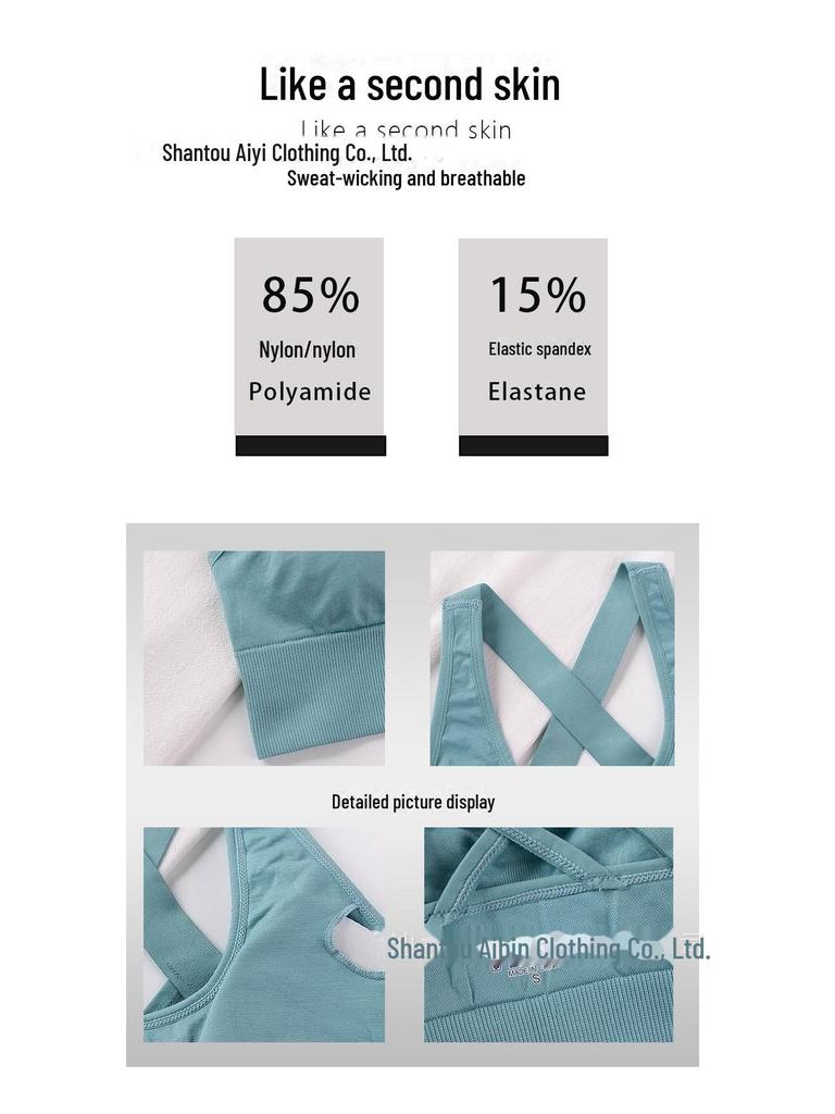 Shockproof Push-Up Sports Bra: Cross-Border, Quick-Dry, Beautiful Back Design, Large Size, Hot-Selling for Running and Yoga