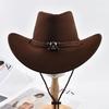 Western Cowboy Hats For Men Women Vintage Big-edge Gentleman Cowgirl Jazz Hat Outdoor Travel Party Cosplay Hat