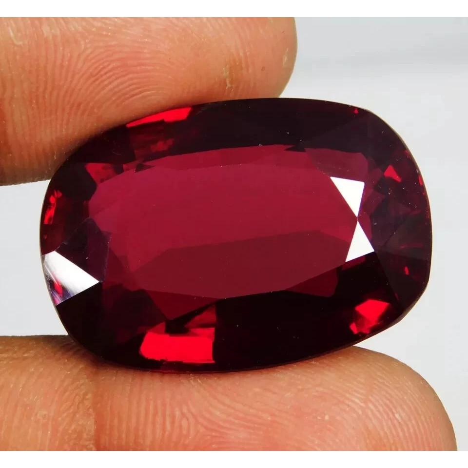 86-88 Ct Natural Burma Blood Red Ruby Stunning Certified Loose Gemstone