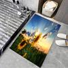 1pc Sunflower Doormats Home Carpet Bathroom Absorbent Mats Anti-Slip Mats Home Decor Supplies Carpets Home Kitchen Floor Mats