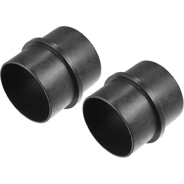 Car Air Ducting Connector Straight Air Heater Duct Joiner Connector Pipe 2.95'' 75Mm OD Black (Set Of 2)