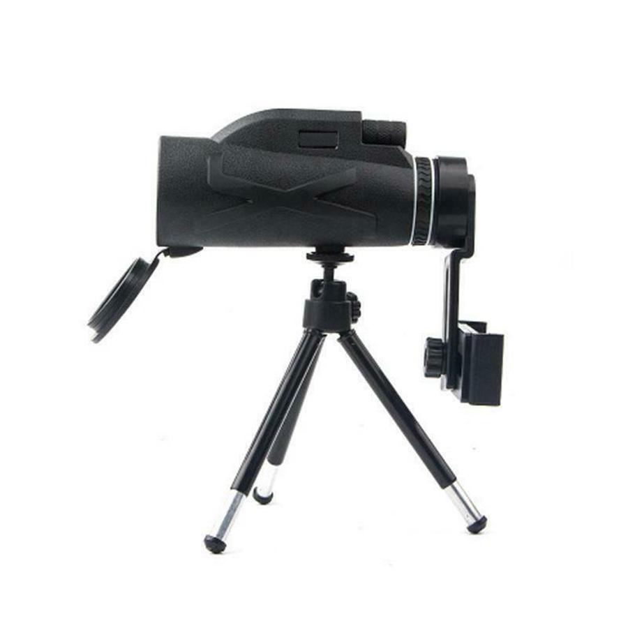 80X100 Zoom HD Lens BAK4 Prism Hiking Monocular Telescope + Phone Clip + Tripod