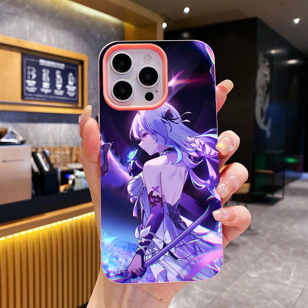 HSR Castorice Jelly Double layer Pink Mobile Phone Case for iPhone 17 16 15 14 13 12 11 Air Pro Max Plus Protective
