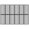 VidaXL Cloison de séparation pliable 6 panneaux 240x170 cm Noir 352082