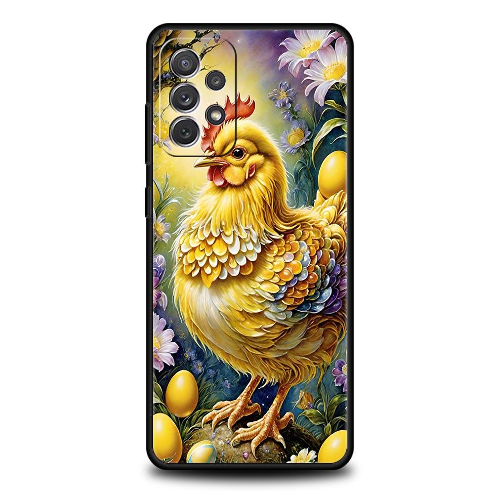 Cock Rooster Chicken Phone Case For Samsung Galaxy A17 A07 A55 A35 A25 A15 A05 A33 A31 A23 A21s A13 A41 A73 A53 A51 A71 5G Cover