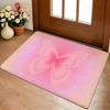 Anime Pink Cute Floor Mat Cozy Flannel Soft Thick Non-Slip Mat For Living Room Bedroom Kitchen Decor Rugs