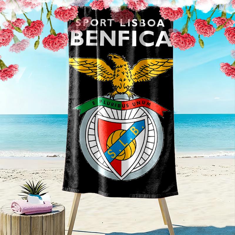 1ks Ručník na pláž SL Benfica, Perfektní letní potřeby pro venkovní aktivity a cestování, Jako dárek na festivaly