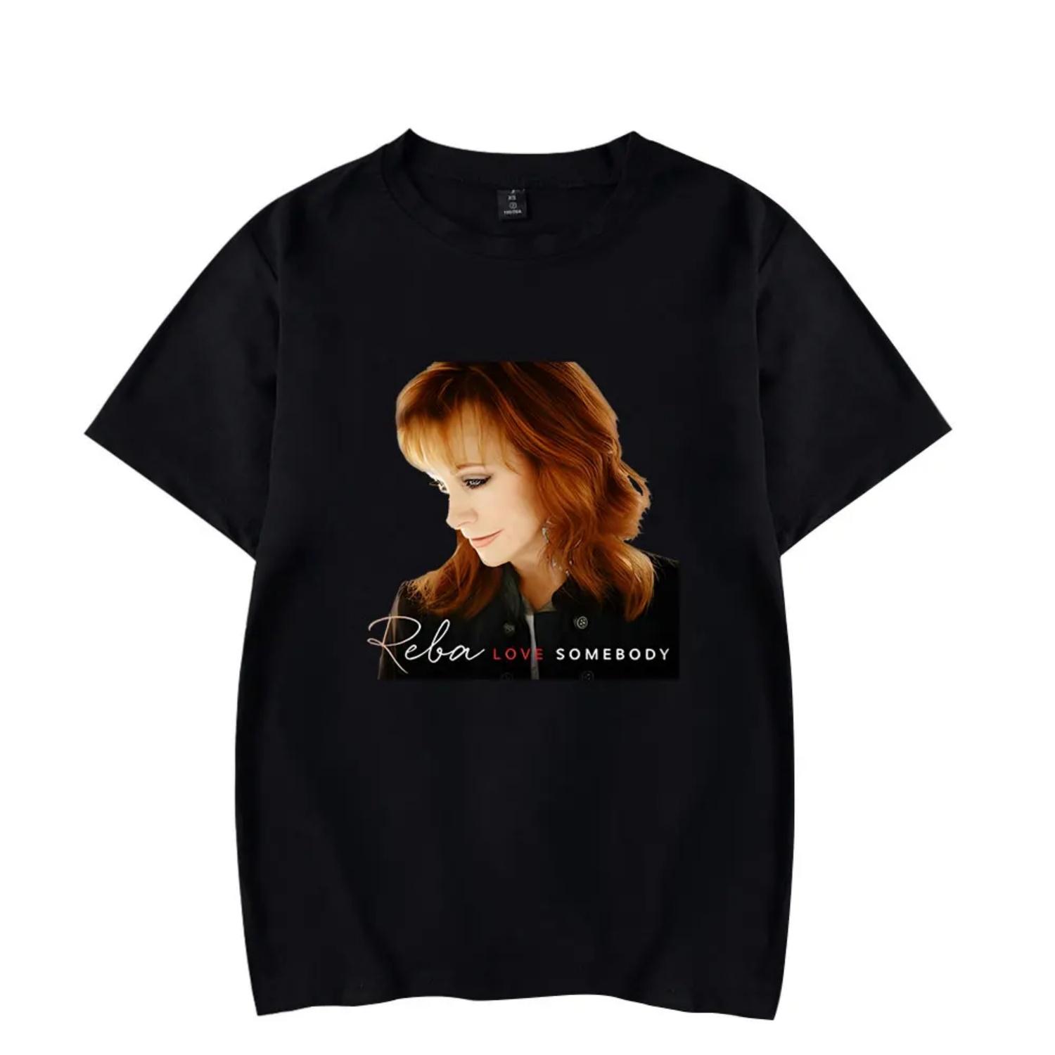 

Reba McEntire Tshirt Crewneck Short Sleeve T-shirt Men Women Streetwear Printing Casual Harajuku Hip Hop XXXXXL чорний