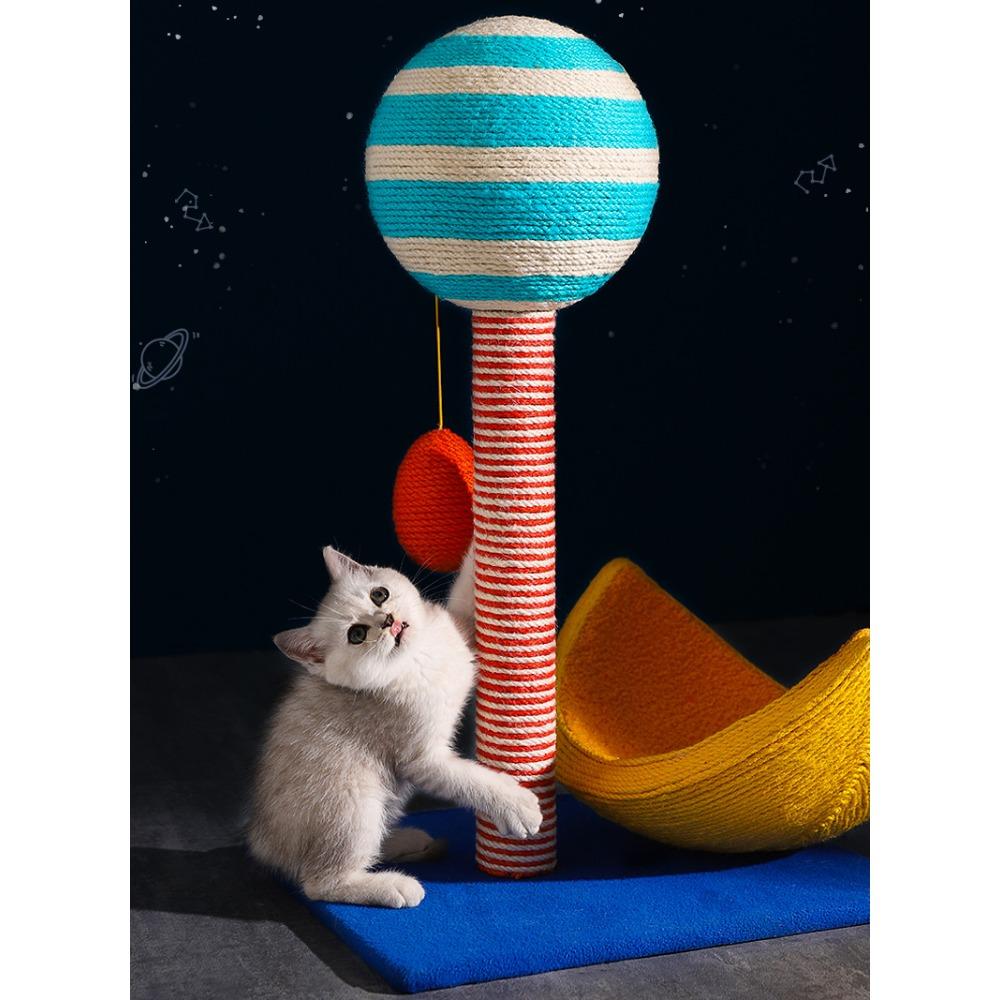 Space capsule cat climbing frame cat nest integrated cat small apartment sisal cat shelf cat scratching column tree does not occupy cat toys