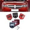 3D Zinklegierung Frontemblem Heckklappen Dekoration für Dodge Charger Viper Kühlergrill Schildförmiges Emblem Umbau Zubehör Auto Styling