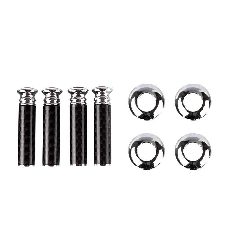 4 PCS Car Door Lock Knobs Universal Carbon Fiber Door Lock Bolt Pin Knob Stick Set Auto Interior Accessories For SUV Truck Van
