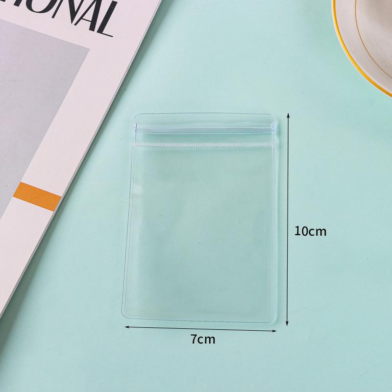 20 st PVC Genomskinliga Blixtlåspåsar Anti-oxidation Smyckesorganisatörspåse Dammsäker Resegåvor Förvaringspåsar