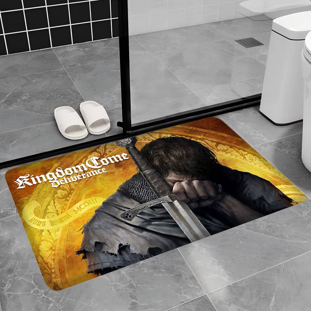 Juego Histórico Kingdom Come Deliverance II Felpudo Estilo Nórdico Dormitorio Sala de Estar Felpudo Hogar Balcón Antideslizante Alfombra