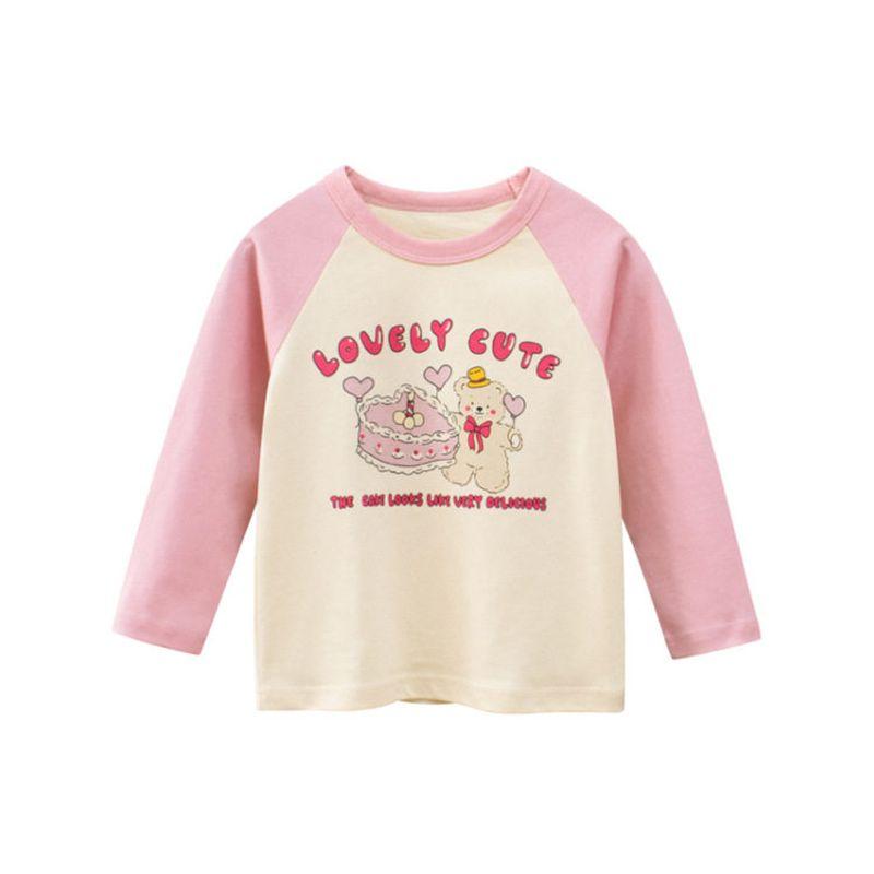 27home Bear Long Sleeve Cake Round Neck Ins Children's Clothing