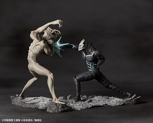 Kaiyodo Anime "Kaiju No. 8" Kaiju No. 8 vs. Kaiju No. 9 1/18 Scale PVC Painted Complete Figure