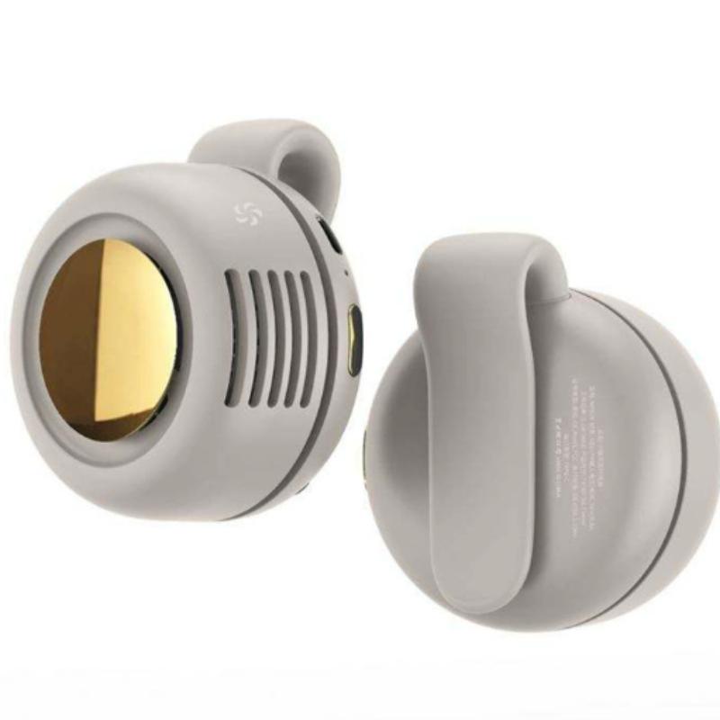 Small Whirlwind Clip Waist Neck Fan USB Rechargeable Bladeless Electric Fan Summer Mini Portable Hands-Free Cooling Fan